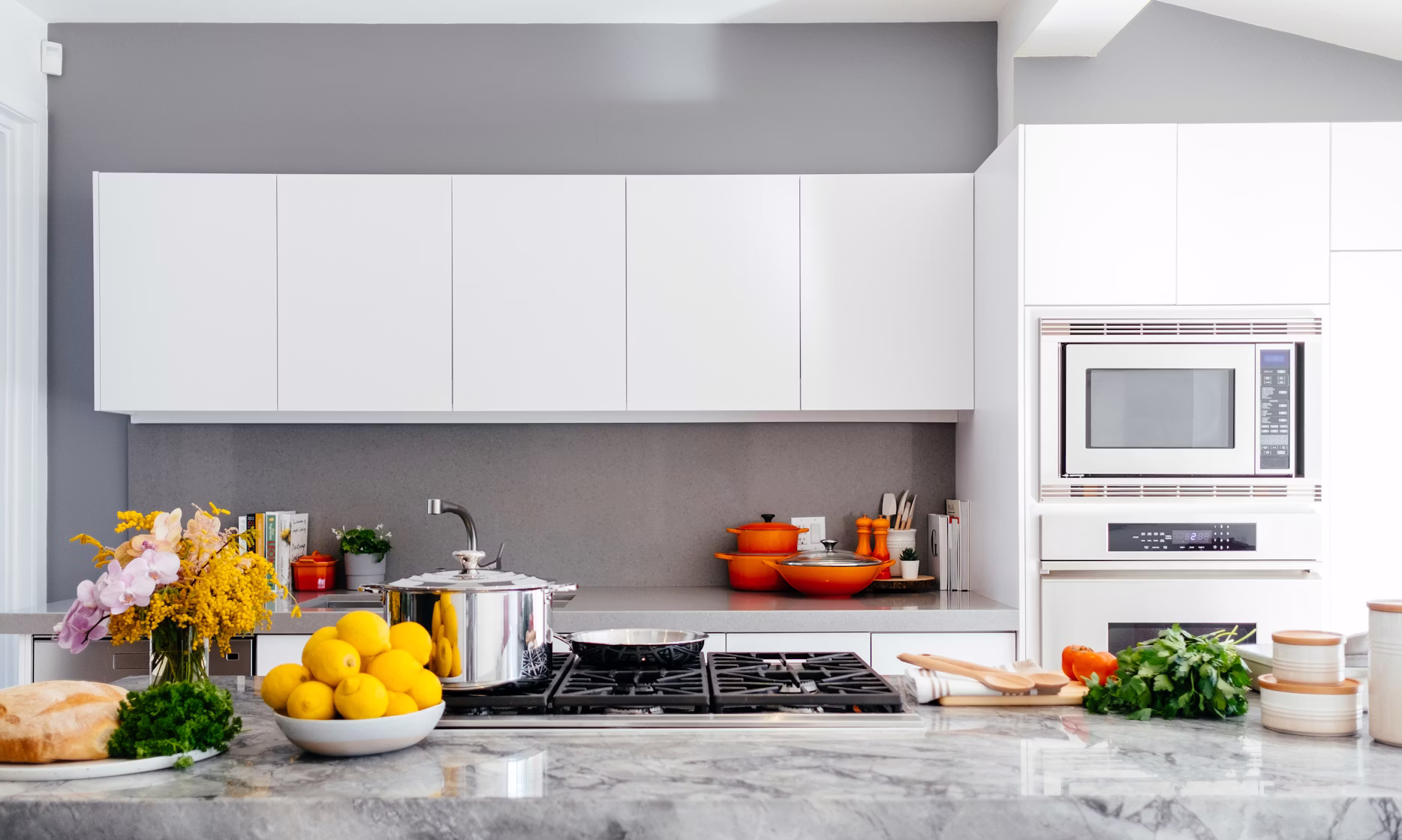 Quartz countertop installation